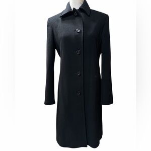 Donn Kenny Classic Black Women's Trench Coat